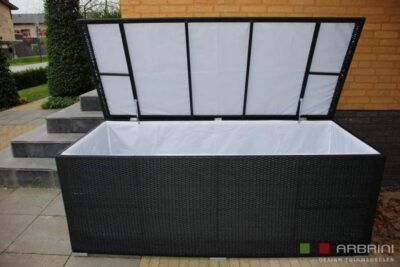 Lounge-kussen opbergbox zwart